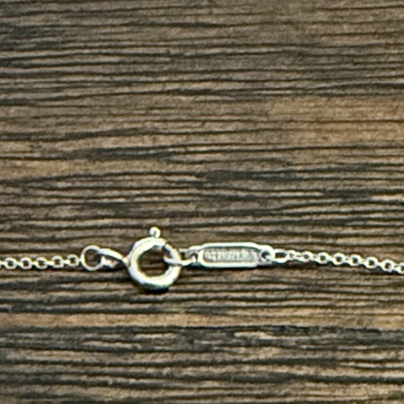 Tiffany & Co. 925 Sterling Silver Clinique Heart Pendant Necklace 18” Rare - Picture 4 of 5